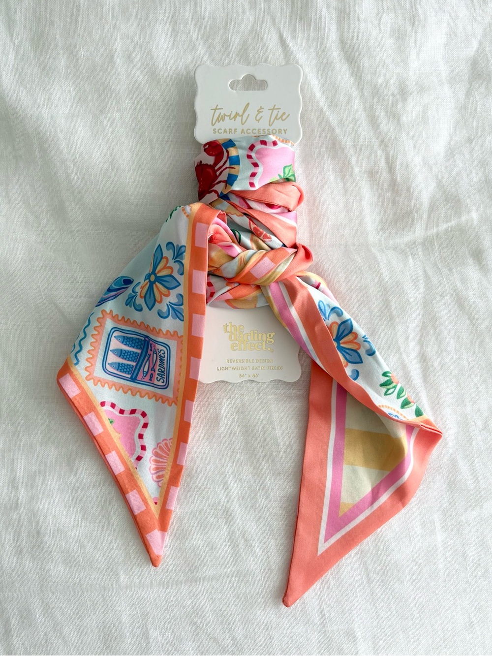 NWT The Darling Effect Twirl and Tie Scarf